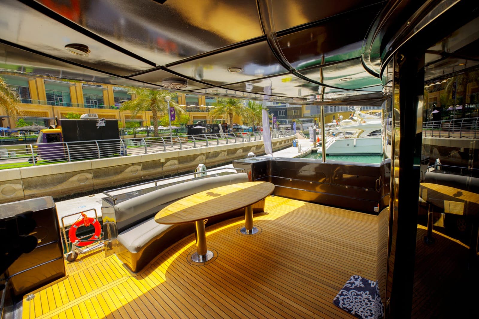 Black Pearl 95FT Dubai luxury yacht rental in Dubai - exterior view